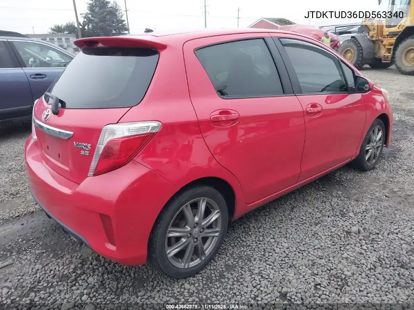 JTDKTUD36DD563340 2013 Toyota Yaris Se
