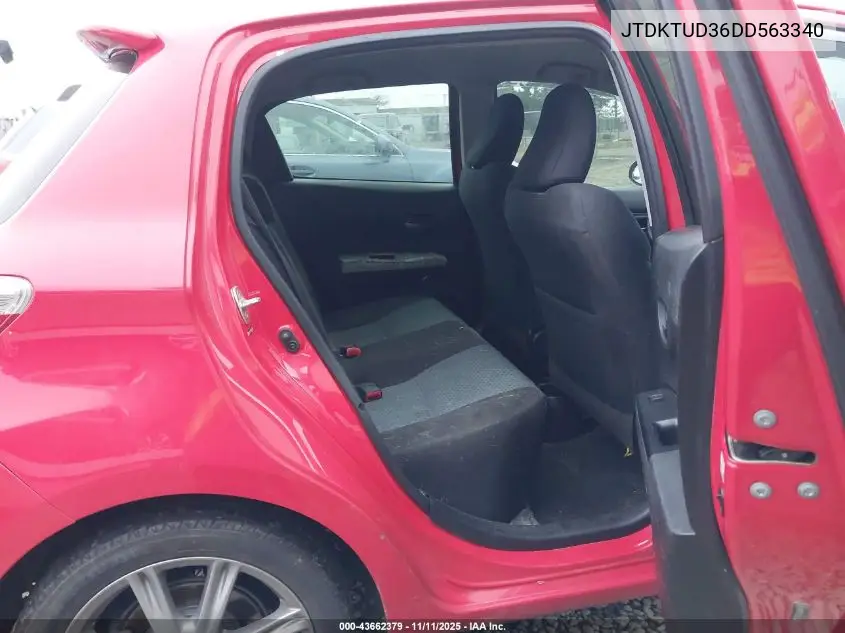 JTDKTUD36DD563340 2013 Toyota Yaris Se