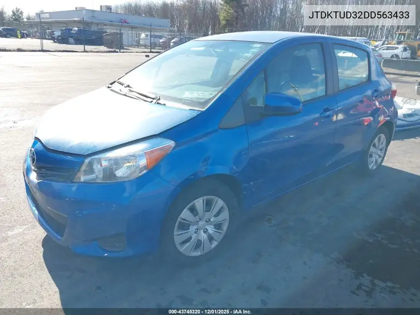 JTDKTUD32DD563433 2013 Toyota Yaris Le