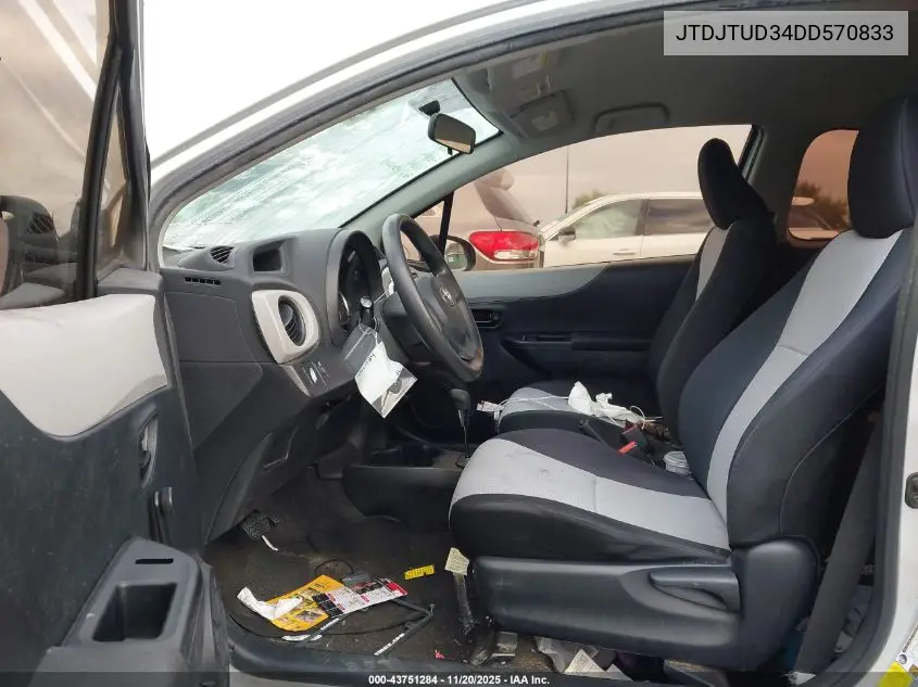 JTDJTUD34DD570833 2013 Toyota Yaris L