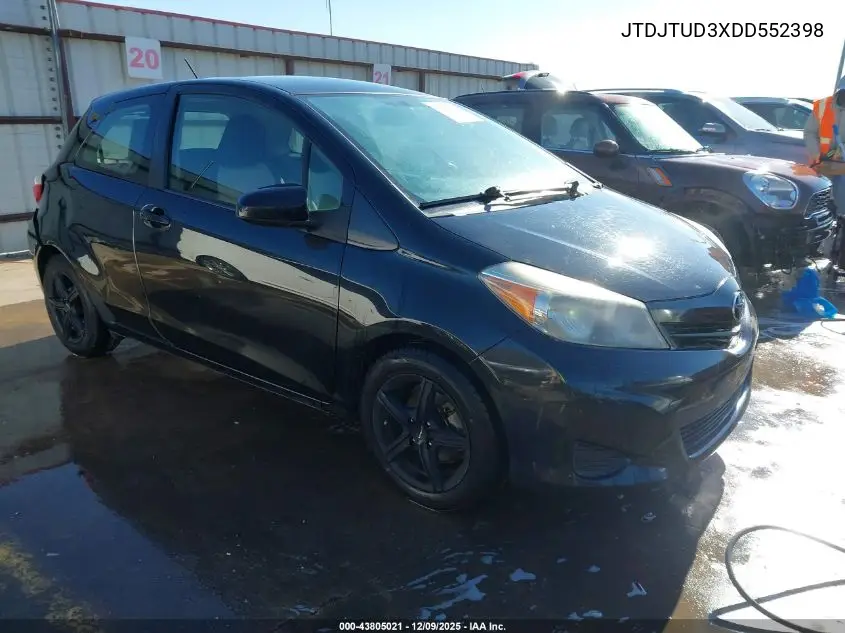 JTDJTUD3XDD552398 2013 Toyota Yaris Le