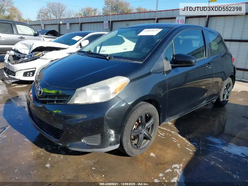 JTDJTUD3XDD552398 2013 Toyota Yaris Le