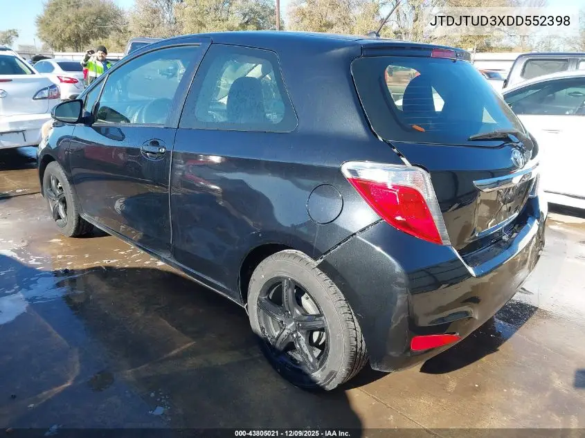 JTDJTUD3XDD552398 2013 Toyota Yaris Le