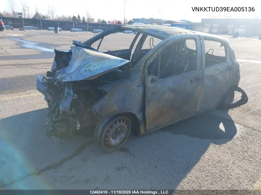 VNKKTUD39EA005136 2014 Toyota Yaris