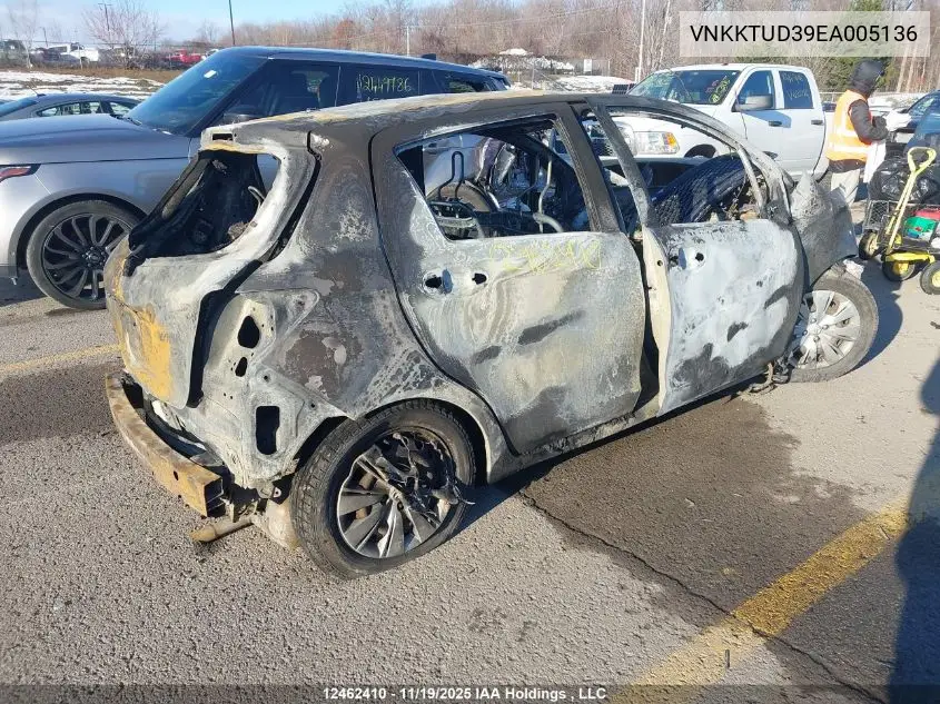 VNKKTUD39EA005136 2014 Toyota Yaris