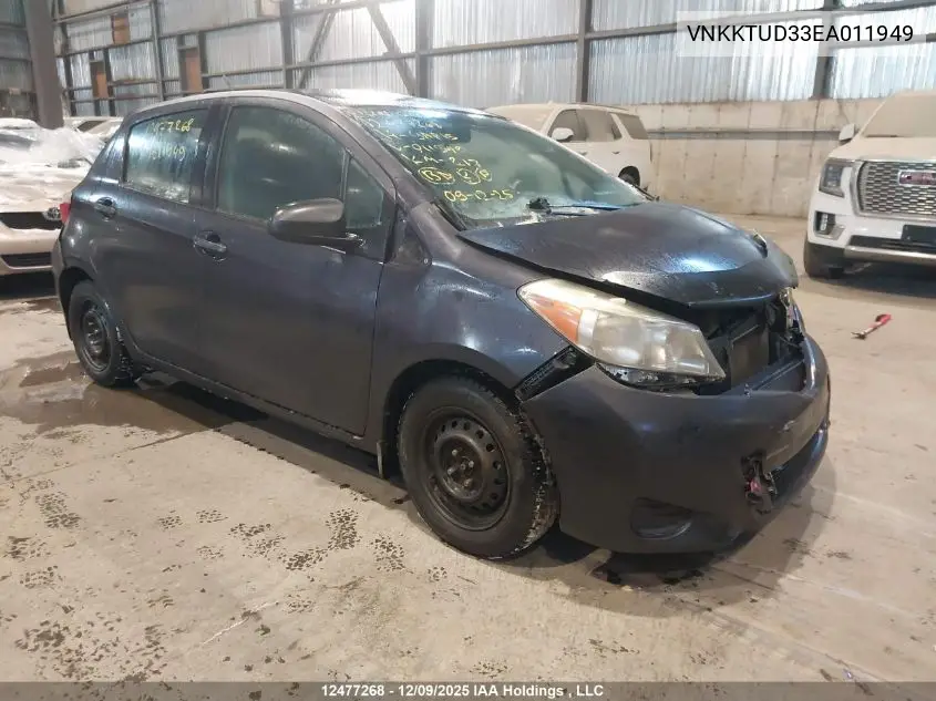 VNKKTUD33EA011949 2014 Toyota Yaris Le