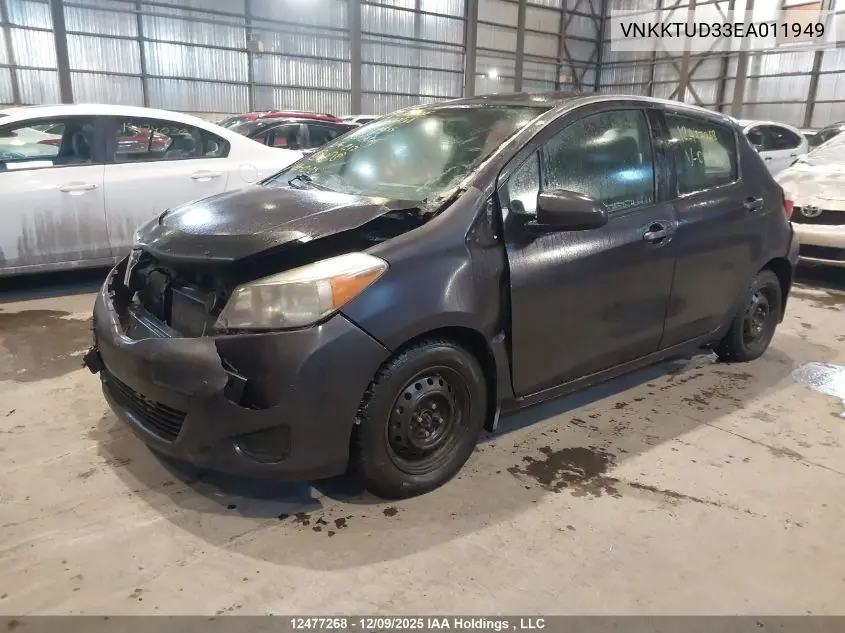 VNKKTUD33EA011949 2014 Toyota Yaris Le