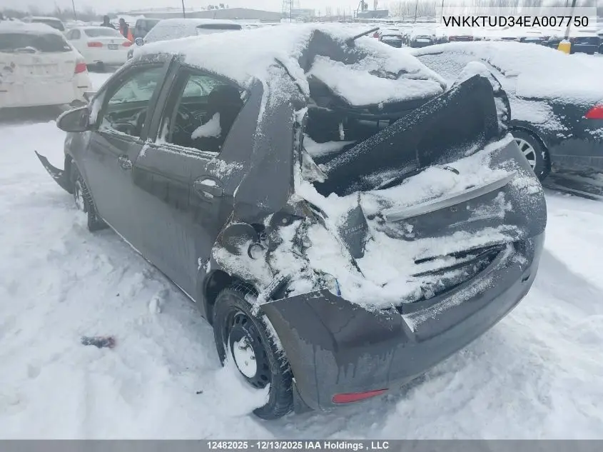 VNKKTUD34EA007750 2014 Toyota Yaris Le