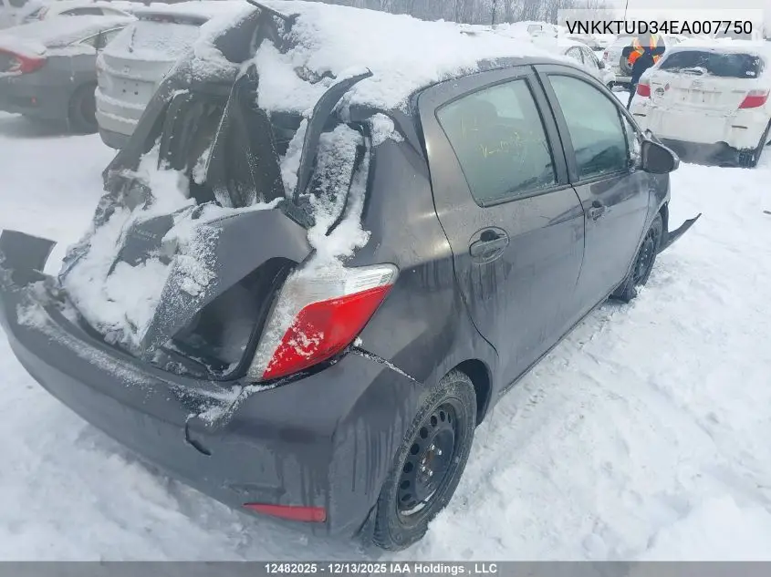 VNKKTUD34EA007750 2014 Toyota Yaris Le