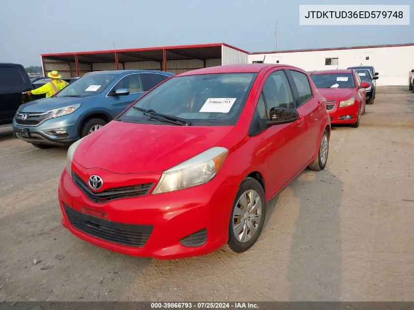 JTDKTUD36ED579748 2014 Toyota Yaris L (Tmc/Cbu Plant)