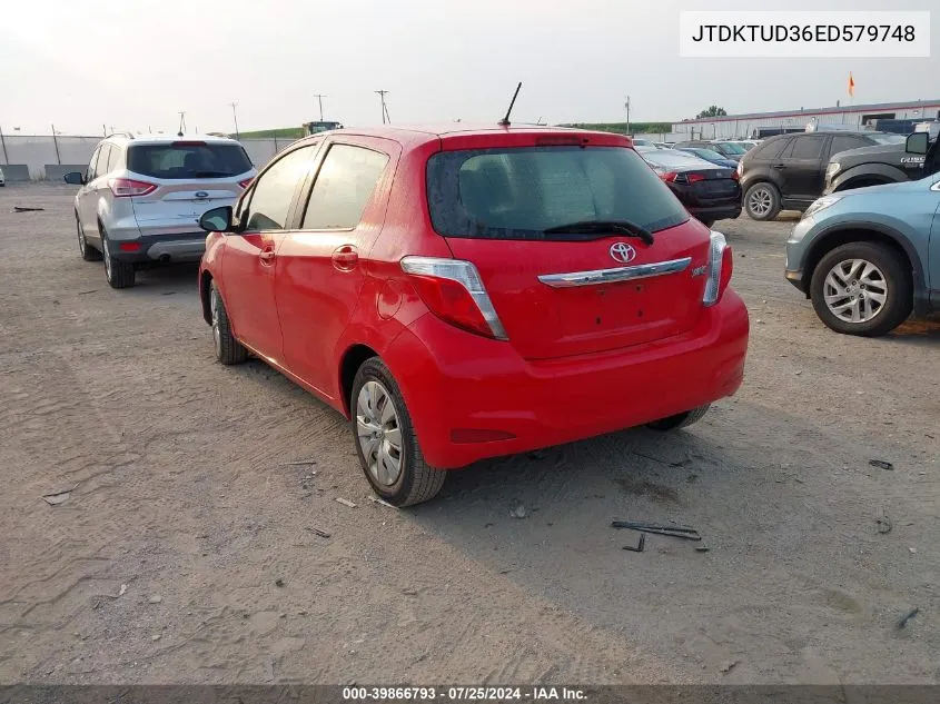 JTDKTUD36ED579748 2014 Toyota Yaris L (Tmc/Cbu Plant)