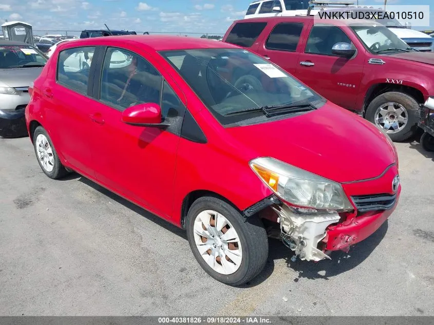 2014 Toyota Yaris L (Tmmf Plant) VIN: VNKKTUD3XEA010510 Lot: 40381826