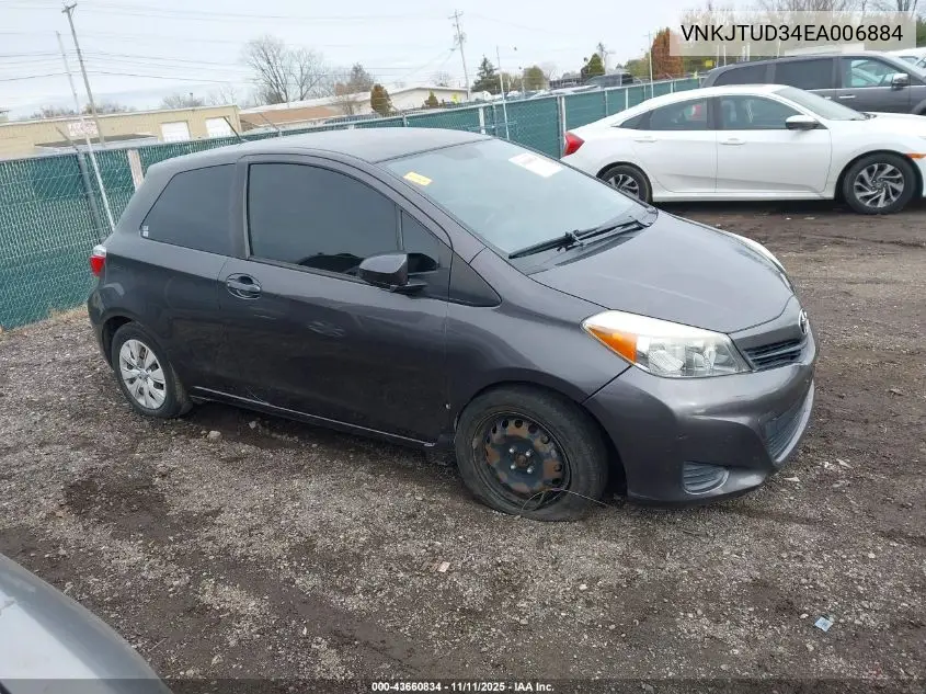 VNKJTUD34EA006884 2014 Toyota Yaris L (Tmmf Plant)