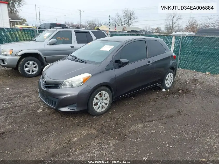VNKJTUD34EA006884 2014 Toyota Yaris L (Tmmf Plant)
