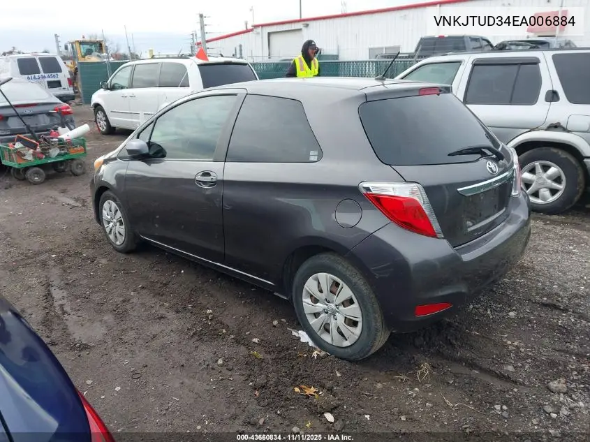 VNKJTUD34EA006884 2014 Toyota Yaris L (Tmmf Plant)