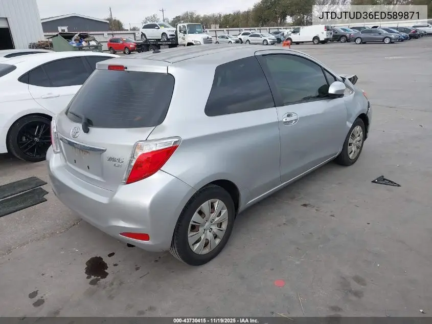 JTDJTUD36ED589871 2014 Toyota Yaris Le (Tmc/Cbu Plant)