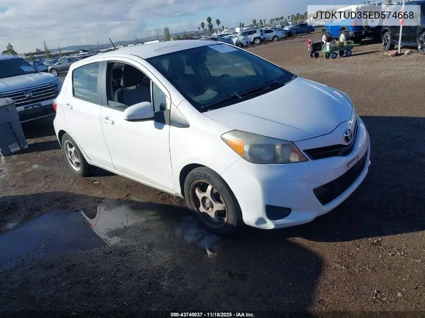 JTDKTUD35ED574668 2014 Toyota Yaris Le (Tmc/Cbu Plant)