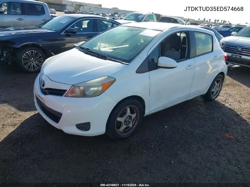 JTDKTUD35ED574668 2014 Toyota Yaris Le (Tmc/Cbu Plant)