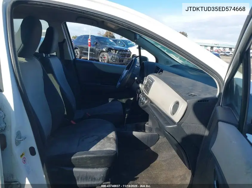 JTDKTUD35ED574668 2014 Toyota Yaris Le (Tmc/Cbu Plant)