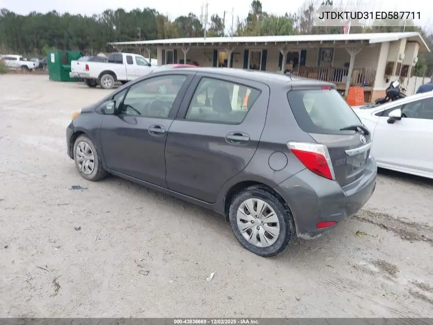 JTDKTUD31ED587711 2014 Toyota Yaris L (Tmc/Cbu Plant)