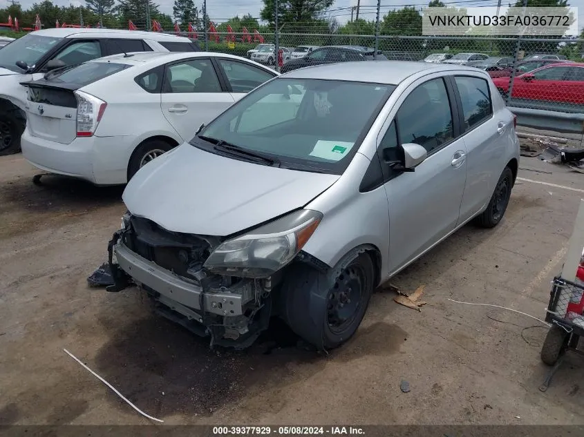 VNKKTUD33FA036772 2015 Toyota Yaris L