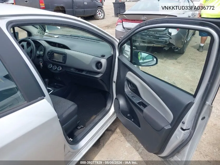 VNKKTUD33FA036772 2015 Toyota Yaris L