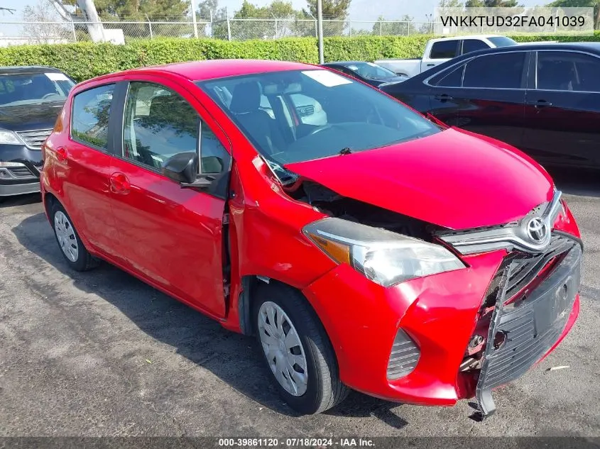 2015 Toyota Yaris L VIN: VNKKTUD32FA041039 Lot: 39861120