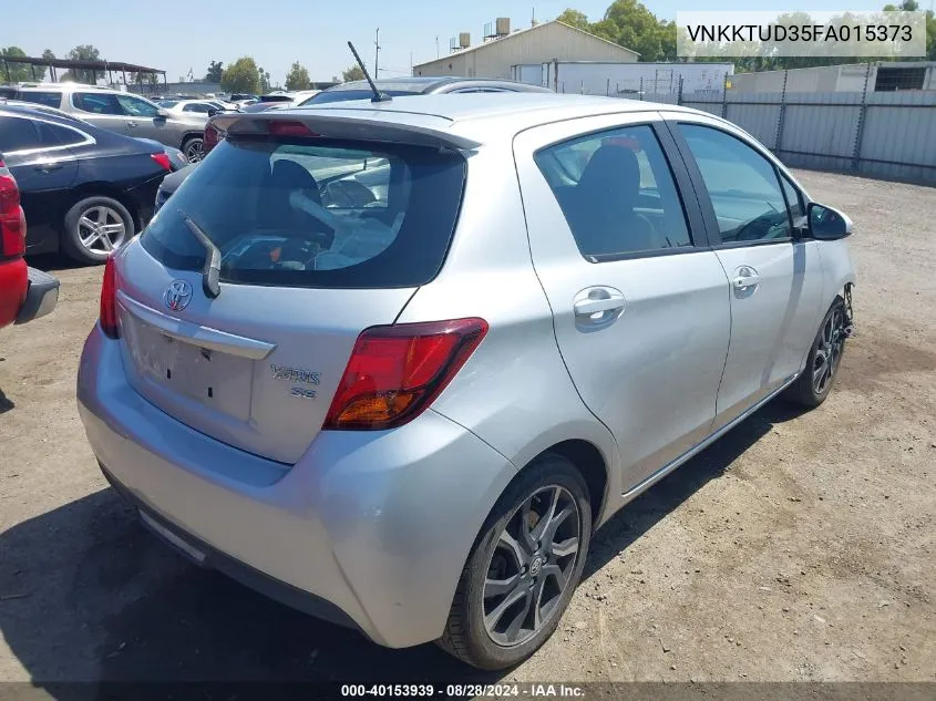 2015 Toyota Yaris Se VIN: VNKKTUD35FA015373 Lot: 40153939