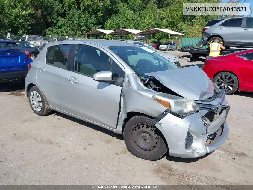 2015 Toyota Yaris L VIN: VNKKTUD35FA043531 Lot: 40249109