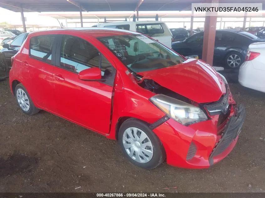 2015 Toyota Yaris L VIN: VNKKTUD35FA045246 Lot: 40267866