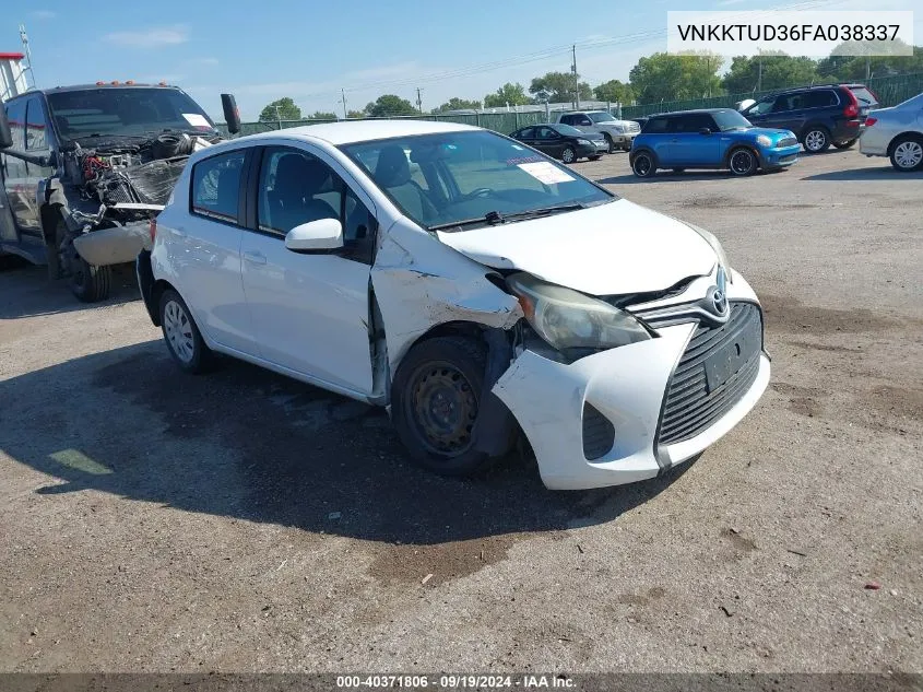 VNKKTUD36FA038337 2015 Toyota Yaris L