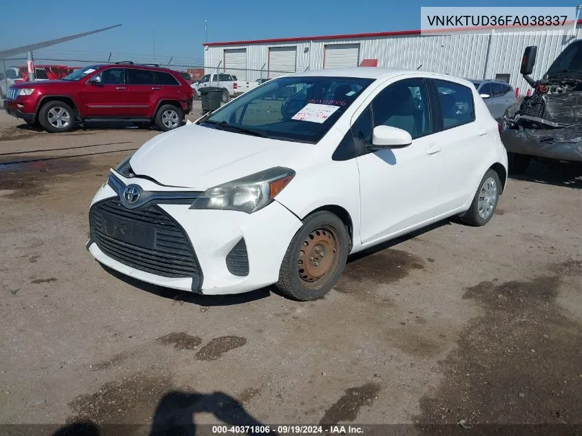 VNKKTUD36FA038337 2015 Toyota Yaris L