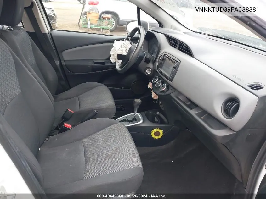 VNKKTUD39FA038381 2015 Toyota Yaris L