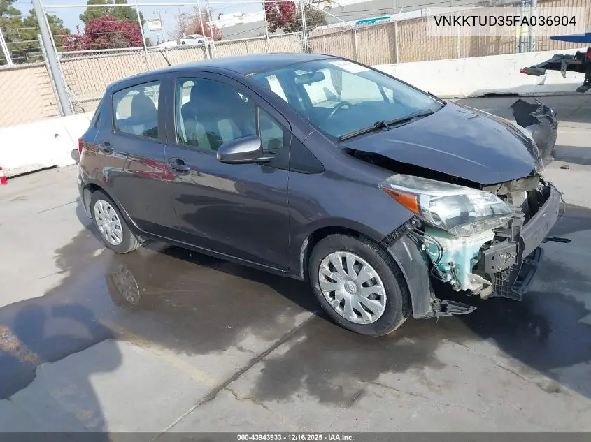 VNKKTUD35FA036904 2015 Toyota Yaris L