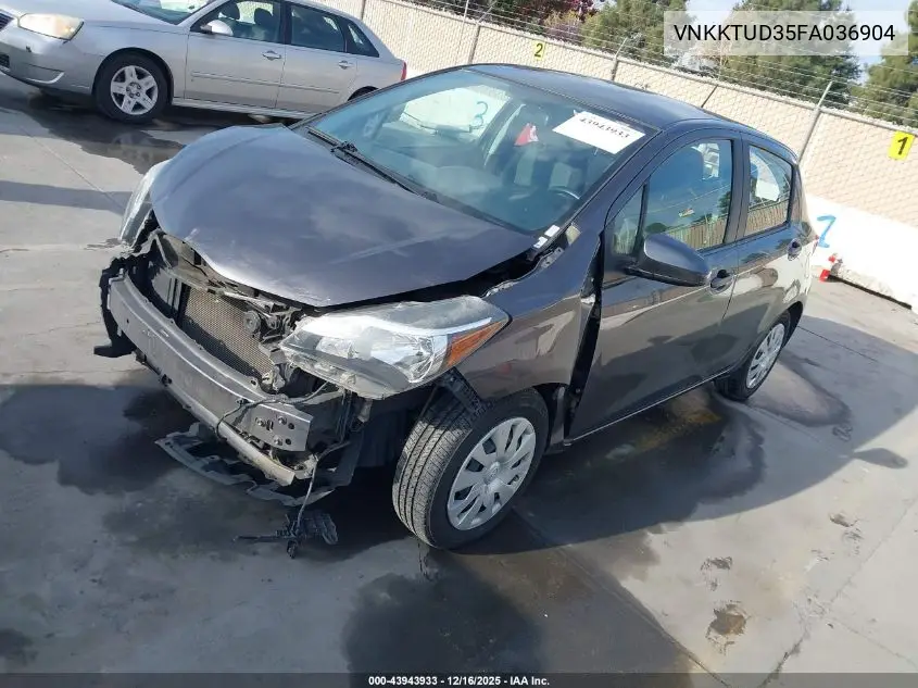 VNKKTUD35FA036904 2015 Toyota Yaris L