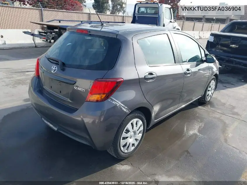 VNKKTUD35FA036904 2015 Toyota Yaris L