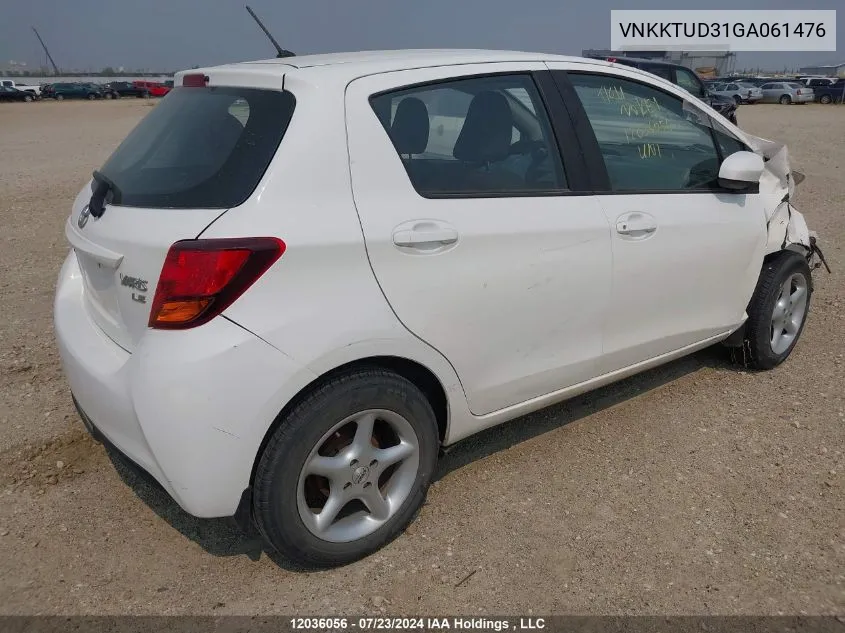 VNKKTUD31GA061476 2016 Toyota Yaris L/Le/Se