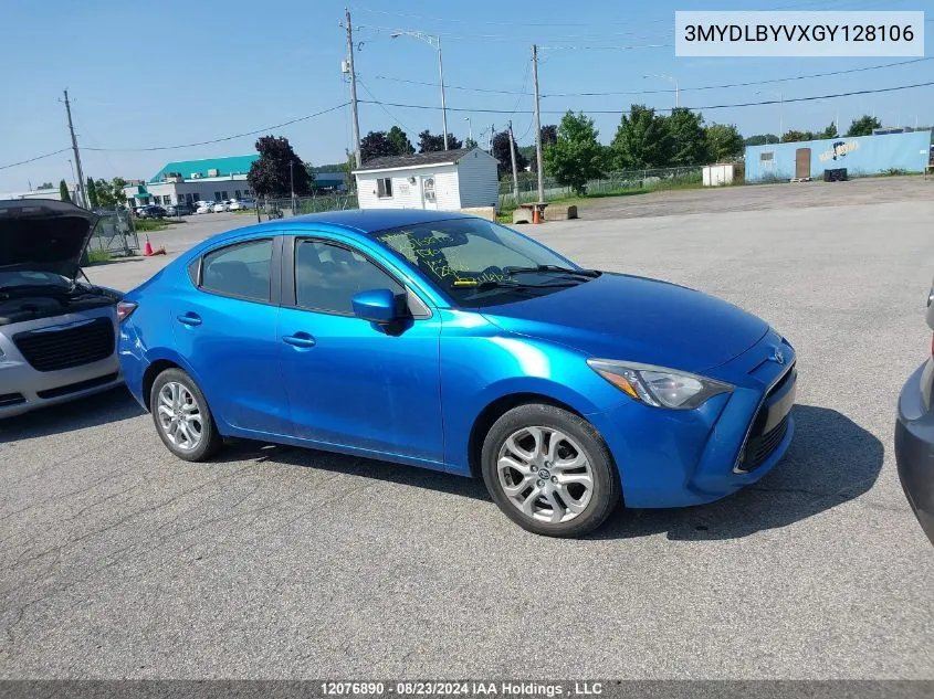 3MYDLBYVXGY128106 2016 Toyota Yaris