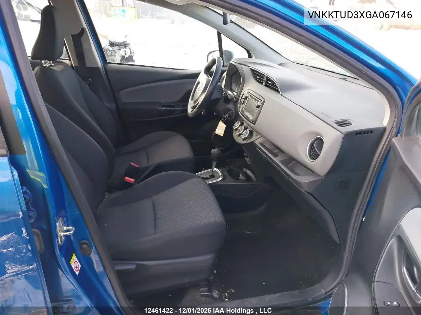 VNKKTUD3XGA067146 2016 Toyota Yaris Le