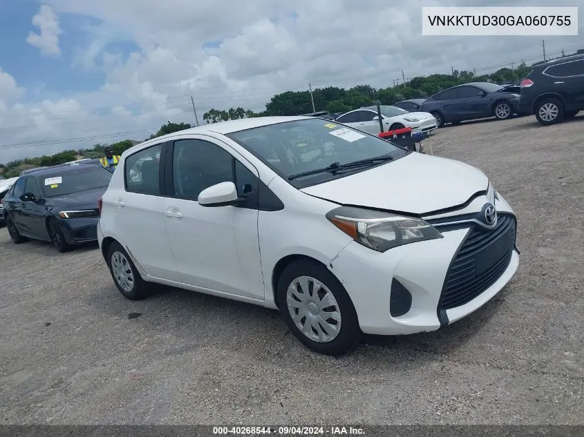 2016 Toyota Yaris L VIN: VNKKTUD30GA060755 Lot: 40268544