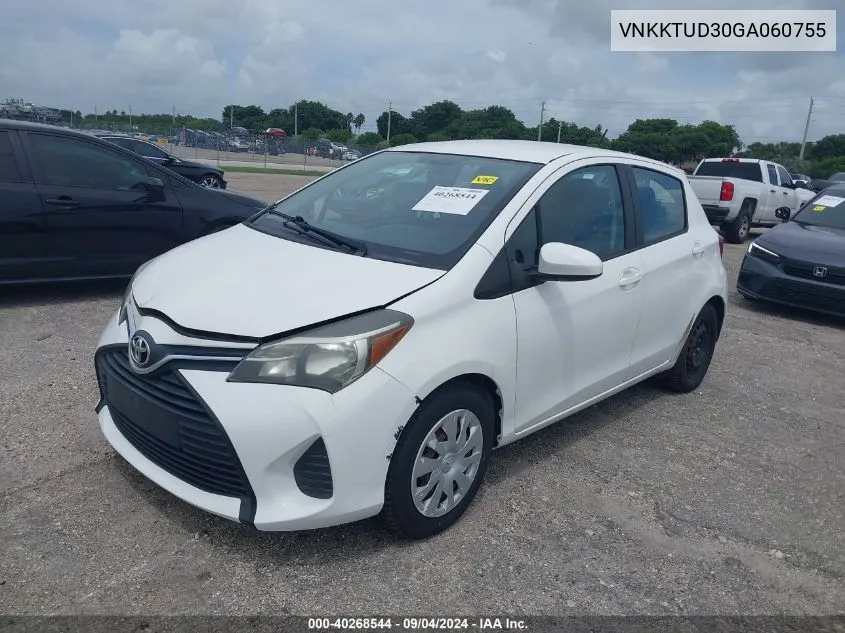 2016 Toyota Yaris L VIN: VNKKTUD30GA060755 Lot: 40268544