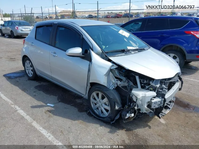 2016 Toyota Yaris Le VIN: VNKKTUD32GA066797 Lot: 40288459