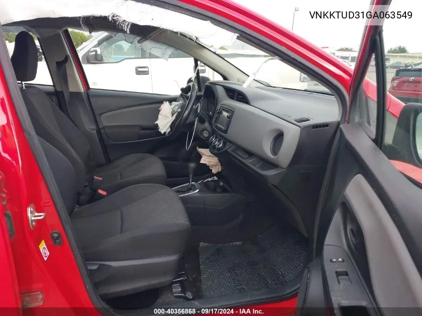 VNKKTUD31GA063549 2016 Toyota Yaris L