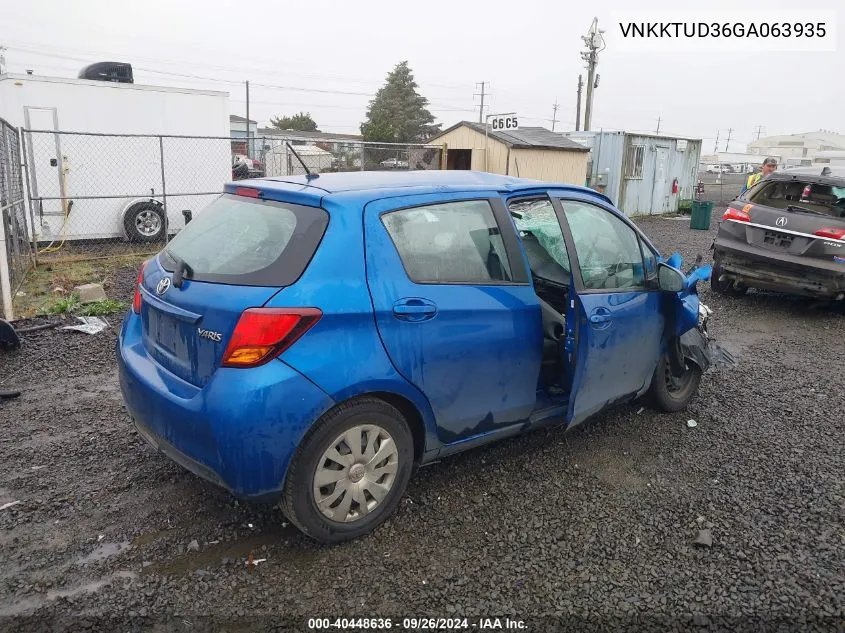 VNKKTUD36GA063935 2016 Toyota Yaris L/Le/Se