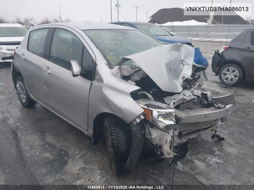 VNKKTUD37HA086013 2017 Toyota Yaris L/Le/Se