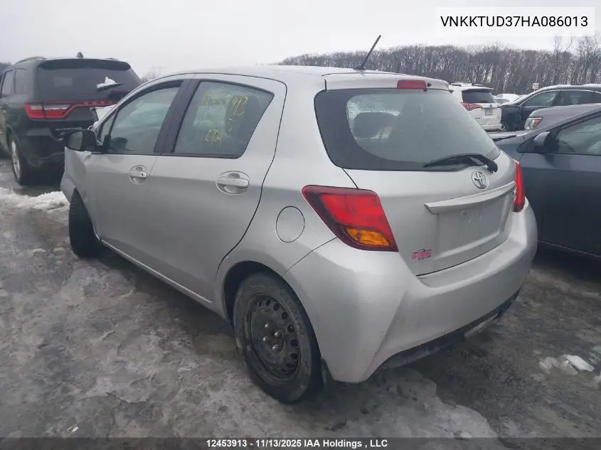 VNKKTUD37HA086013 2017 Toyota Yaris L/Le/Se