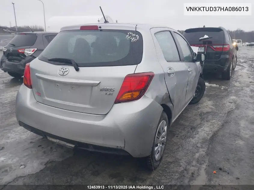 VNKKTUD37HA086013 2017 Toyota Yaris L/Le/Se