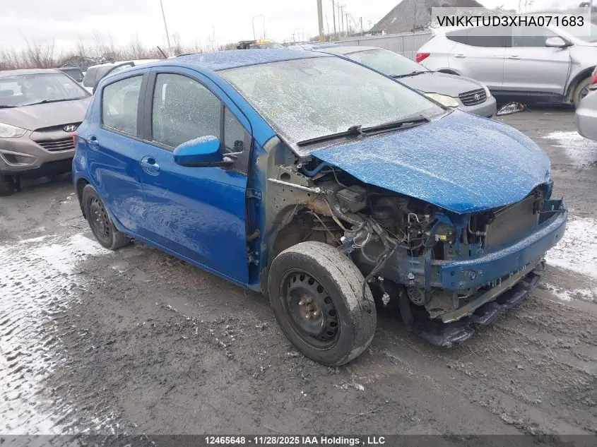 VNKKTUD3XHA071683 2017 Toyota Yaris L/Le/Se