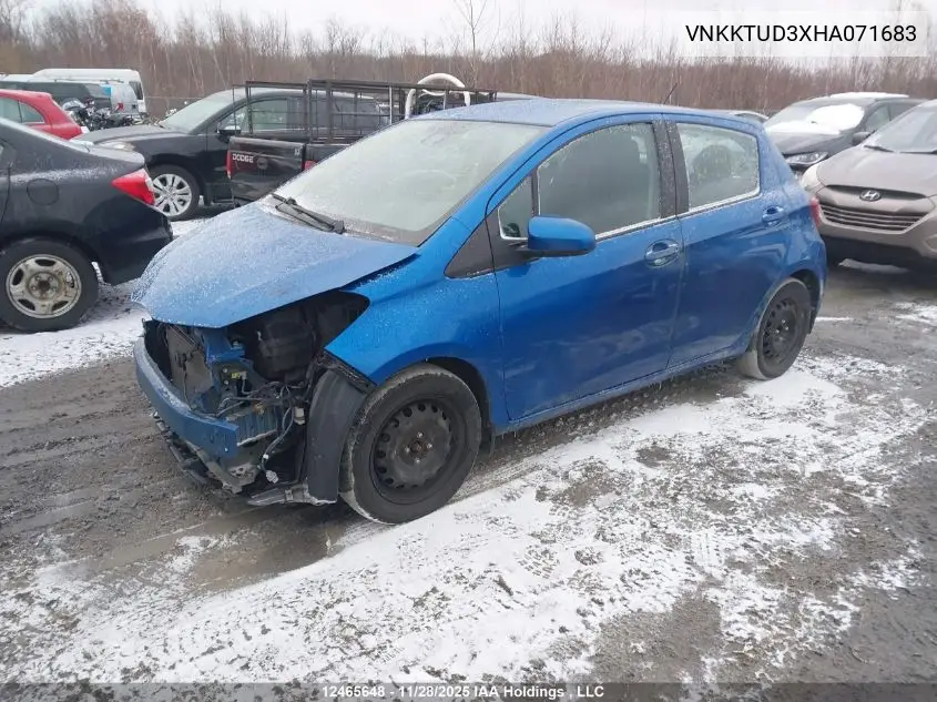 VNKKTUD3XHA071683 2017 Toyota Yaris L/Le/Se