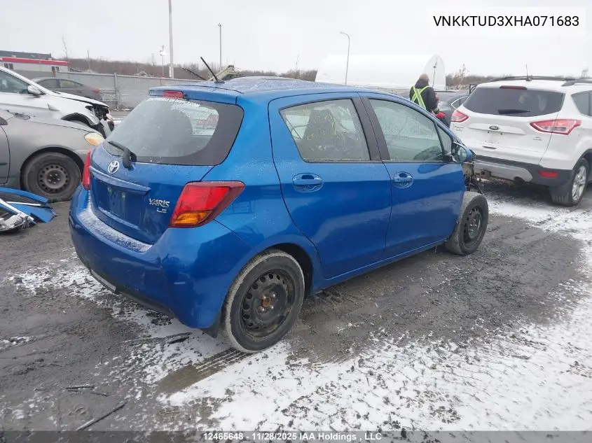 VNKKTUD3XHA071683 2017 Toyota Yaris L/Le/Se